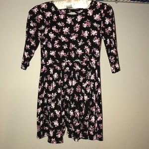 Floral black Dress